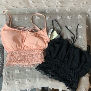 Mesh heart bralettes from hollister